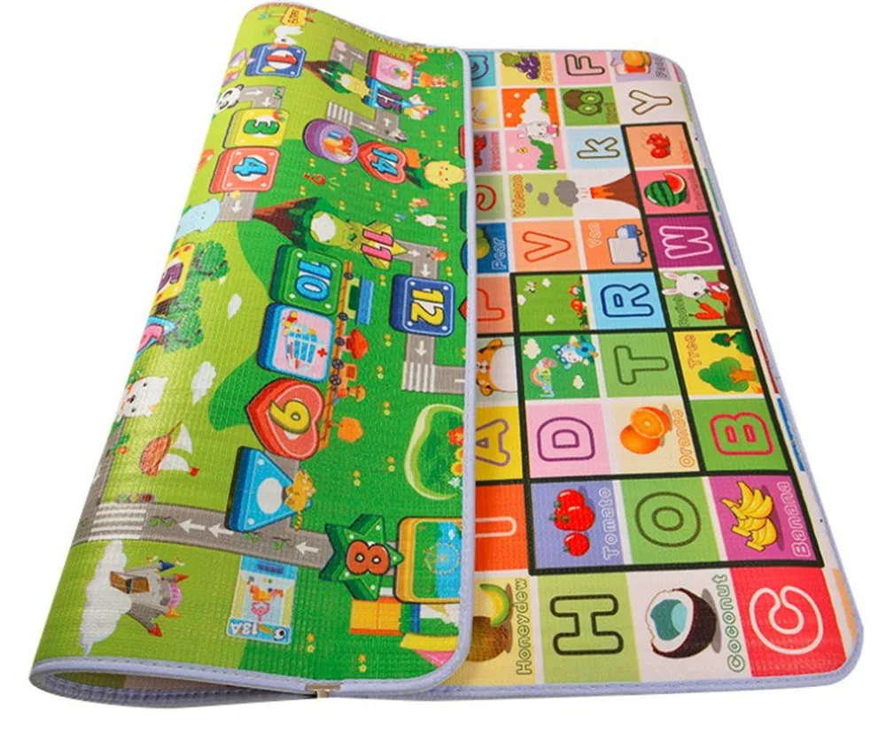 Classic Double Side Baby Play Mats Crawling Gym Pads Non-Toxic Kids Picnic Rugs Infant Game Carpets 1.8M*1.2M*0.5CM
Classic Double Side Baby Play Mats Crawling Gym Pads Non-Toxic Kids Picnic Rugs Infant Game Carpets 1.8M*1.2M*0.5CM
