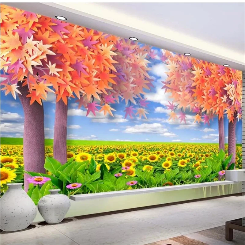 beibehang Wallpaper custom living room bedroom wallpaper mural children's room three-dimensional sunflower spring background
beibehang Wallpaper custom living room bedroom wallpaper mural children's room three-dimensional sunflower spring background