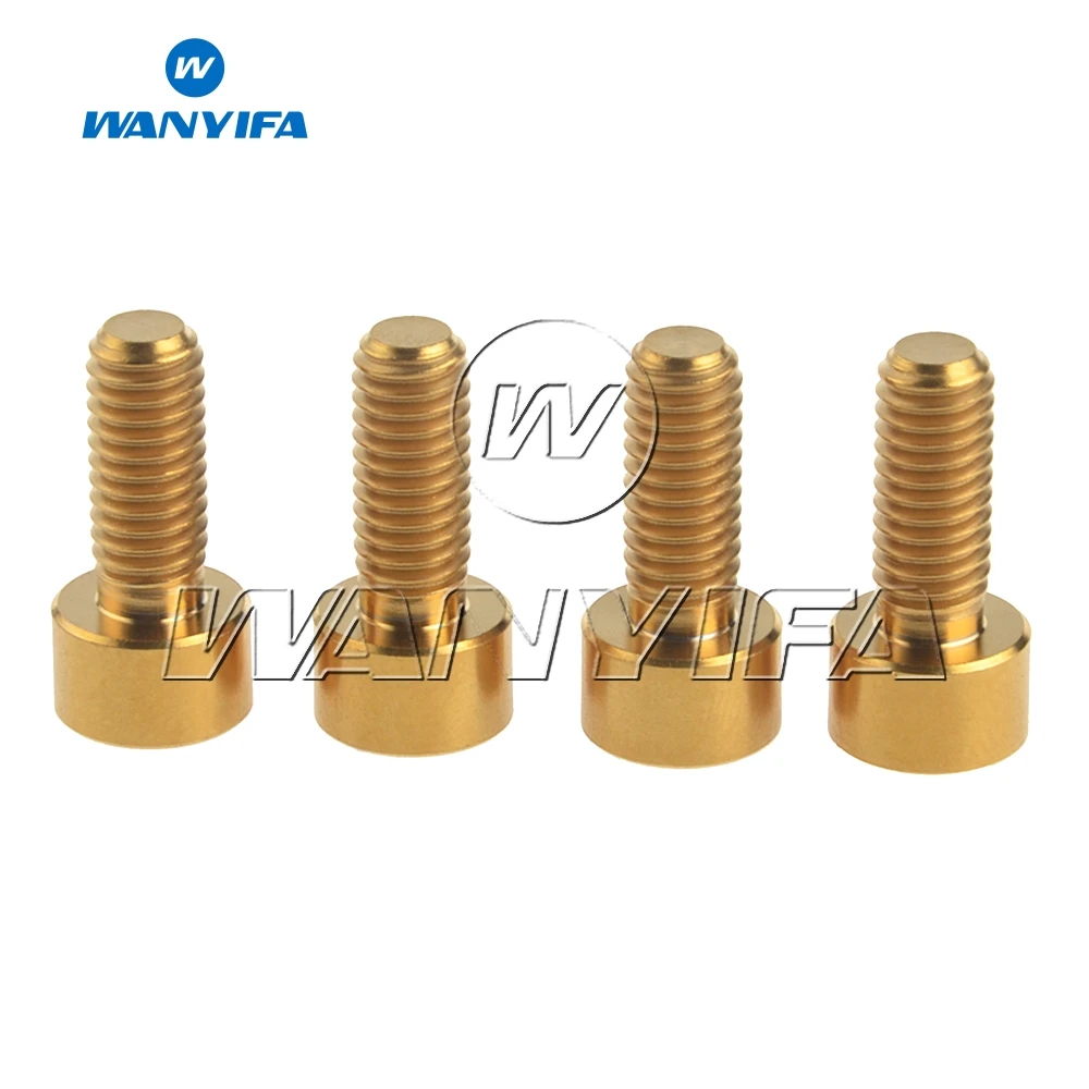 Wanifa 4 шт. Титановые Болты Винты M6x15mm Stimga головка для велосипеда дисковый тормоз