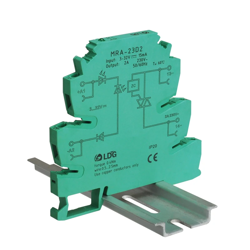 MRA-23D2 3-32VDC Input 24-280 VAC Output 2A Solid State Relay Module Ultra Thin Port 220V Mini Modular Relay SSR
MRA-23D2 3-32VDC Input 24-280 VAC Output 2A Solid State Relay Module Ultra Thin Port 220V Mini Modular Relay SSR