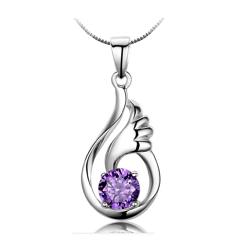 925 Sterling Silver With CZ Crystal Woman Pendant Necklace Nice Wing Design Jewelry for Women Girls Best Gift Hot Sale
925 Sterling Silver With CZ Crystal Woman Pendant Necklace Nice Wing Design Jewelry for Women Girls Best Gift Hot Sale