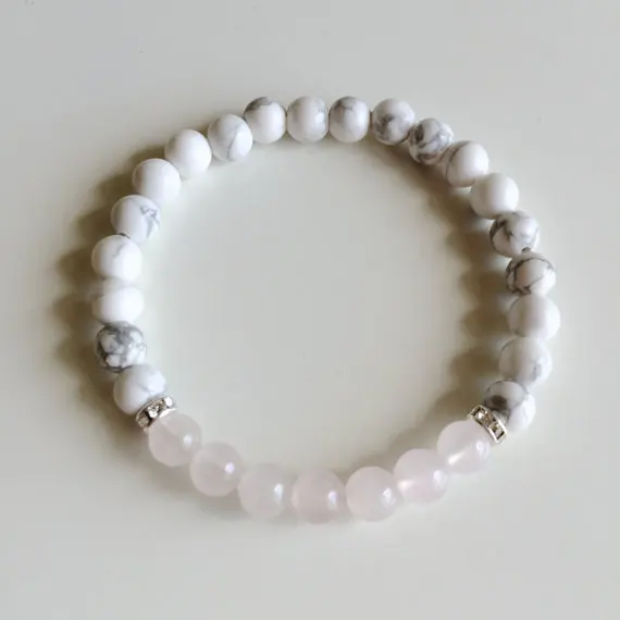 Браслет для женщин RoseQuartz, белый браслет из говлита, лечебные украшения, браслеты, шарики Йога мала, браслеты
Браслет для женщин RoseQuartz, белый браслет из говлита, лечебные украшения, браслеты, шарики Йога мала, браслеты
