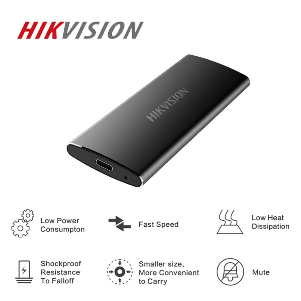 HIKVISION внешний ssd портативный SSD USB 3.1 type C 1 ТБ 512GB TLC твердотельный накопитель для