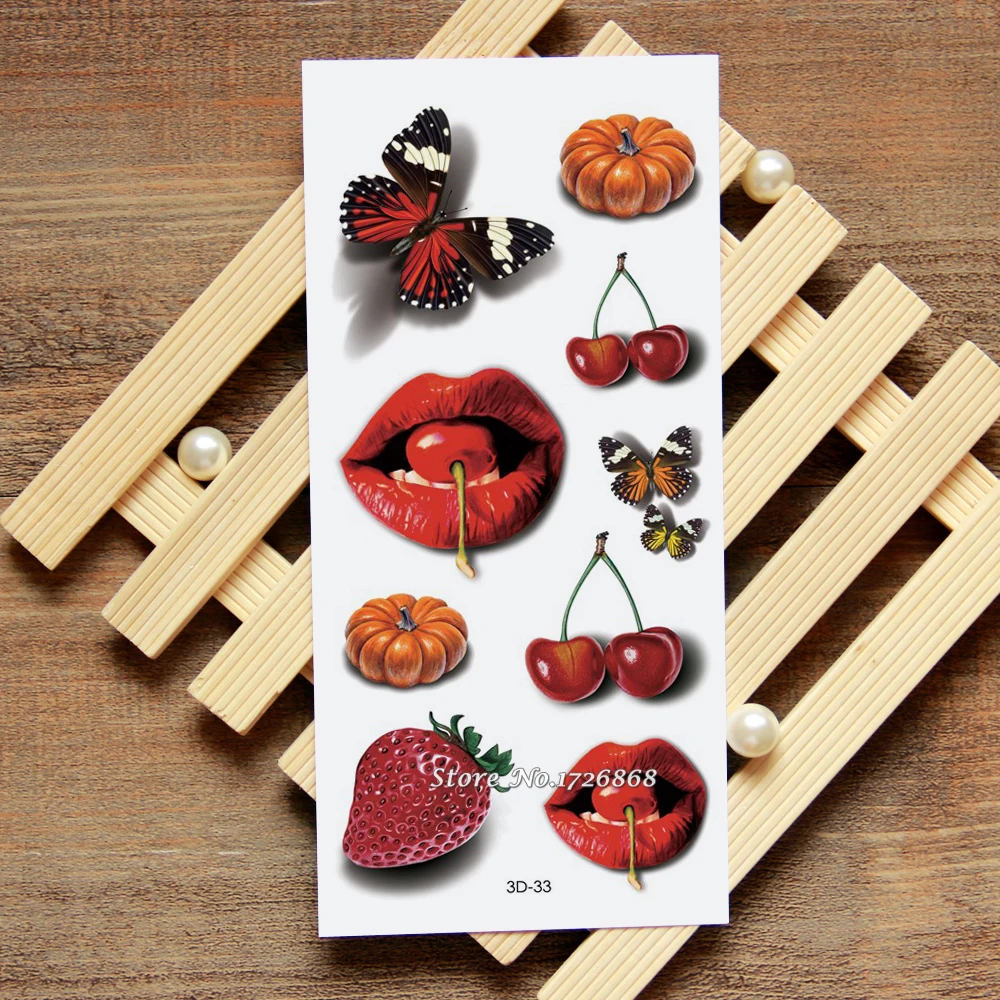 3D Red Lips Fake Tattoo Decals Temporary Tattoo Body Art Flash Tattoo Stickers Waterproof For Women Men #033
3D Red Lips Fake Tattoo Decals Temporary Tattoo Body Art Flash Tattoo Stickers Waterproof For Women Men #033