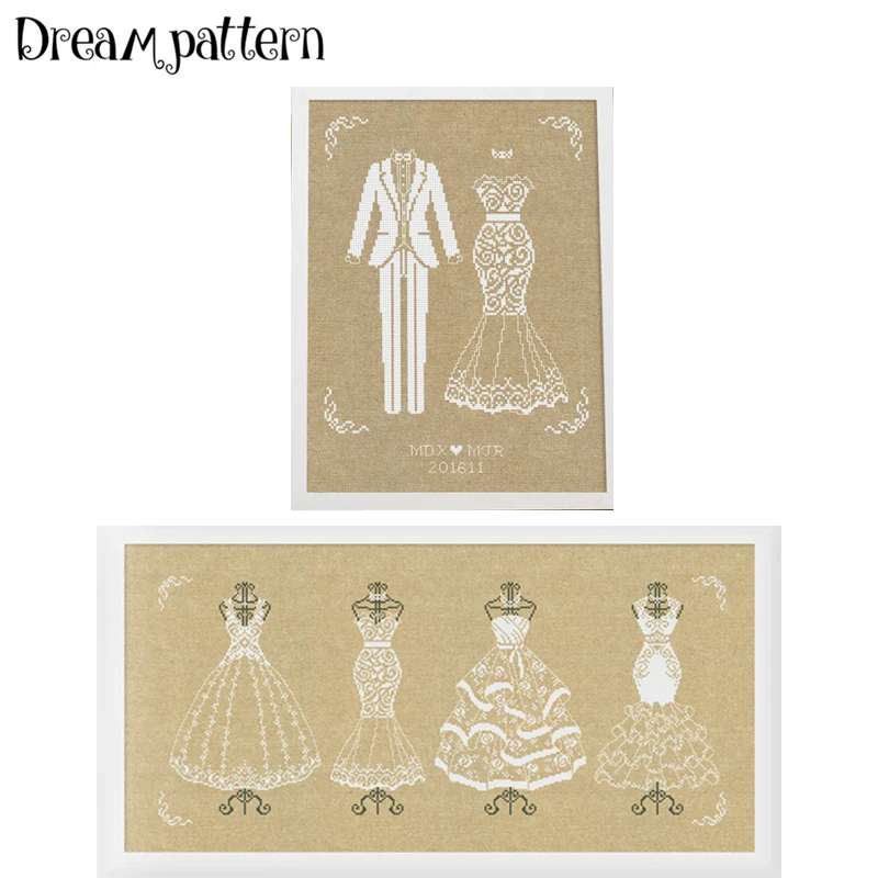 White dress rcross stitch package white wedding dress flaxen canvas 18ct 14ct 11ct cloth cotton thread embroidery DIY handmade
White dress rcross stitch package white wedding dress flaxen canvas 18ct 14ct 11ct cloth cotton thread embroidery DIY handmade