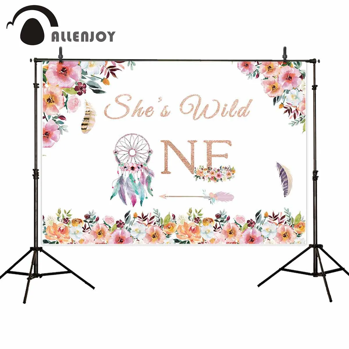 Allenjoy first birthday photo backdrop she's wild one Dreamcatcher flowers photography photographic background camera photobooth
Allenjoy first birthday photo backdrop she's wild one Dreamcatcher flowers photography photographic background camera photobooth