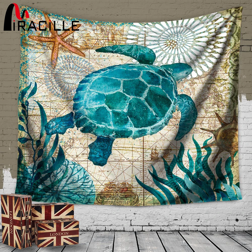 Miracille Marine Style Sea Turtle Wall Tapestry Sea Horse Pattern Home Decorative Tapete Bedroom Blanket Table Cloth Yoga Mat
Miracille Marine Style Sea Turtle Wall Tapestry Sea Horse Pattern Home Decorative Tapete Bedroom Blanket Table Cloth Yoga Mat
