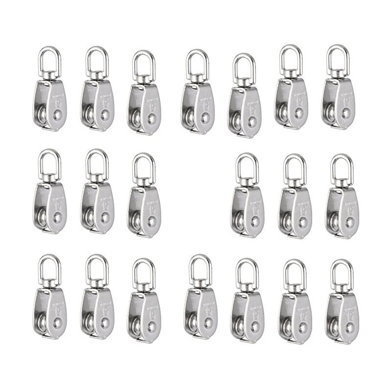Crane Pulley Block M15 Lifting Crane Swivel Hook single Pulley Block Hanging Wire Towing Wheel 10Pcs
Crane Pulley Block M15 Lifting Crane Swivel Hook single Pulley Block Hanging Wire Towing Wheel 10Pcs