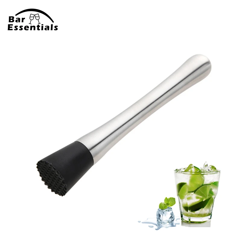 New Cocktail Muddler Stainless Steel Bar Mixer Barware Mojito Cocktail DIY Drink Fruit Muddler Crushed Ice Barware Bar Tool
New Cocktail Muddler Stainless Steel Bar Mixer Barware Mojito Cocktail DIY Drink Fruit Muddler Crushed Ice Barware Bar Tool