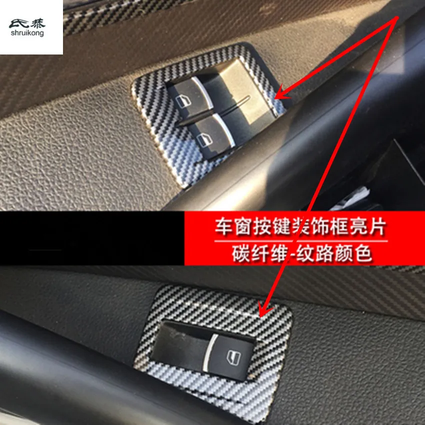 2PCS/Lot Car Stickers Carbon Fiber ABS Material Window Lift Panel Decoration Cover for 2009-2016 Volkswagen VW Scirocco 137 138
2PCS/Lot Car Stickers Carbon Fiber ABS Material Window Lift Panel Decoration Cover for 2009-2016 Volkswagen VW Scirocco 137 138