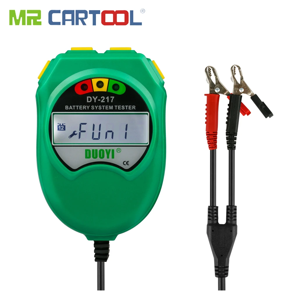 DY217 12V Car Storage Battery Tester 9-18V Lead-acid Battery Healthy Analyzer CCA 100-1700 LCD Display Auto Diagnostic Tool
DY217 12V Car Storage Battery Tester 9-18V Lead-acid Battery Healthy Analyzer CCA 100-1700 LCD Display Auto Diagnostic Tool
