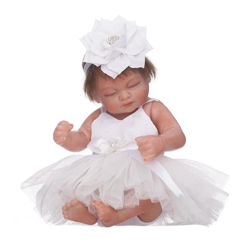11-дюймовая виниловая силиконовая кукла с полным корпусом Bebe Reborn, милая кукла с белым платьем, реалистичные рождественские подарки для новор...
11-дюймовая виниловая силиконовая кукла с полным корпусом Bebe Reborn, милая кукла с белым платьем, реалистичные рождественские подарки для новор...