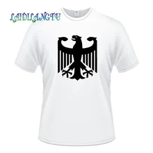 Новинка 2019 модная футболка одежда немецкая Мужская с орлом