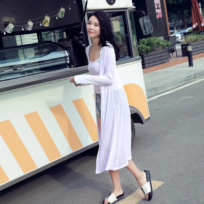 2019 Summer Chiffon Long Sleeve Cardigan Outside Loose Large Size Thin Outwear Tee Top Female Beach Long Shawl Sunscreen T-shirt
2019 Summer Chiffon Long Sleeve Cardigan Outside Loose Large Size Thin Outwear Tee Top Female Beach Long Shawl Sunscreen T-shirt