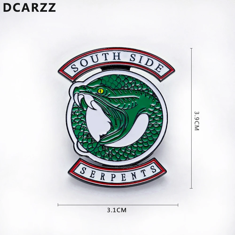 South Side Serpents Enamel Pin Snake Metal Brooch Pins Christmas Pin Badge Jughead Cosplay Costume Movie Jewelry
South Side Serpents Enamel Pin Snake Metal Brooch Pins Christmas Pin Badge Jughead Cosplay Costume Movie Jewelry