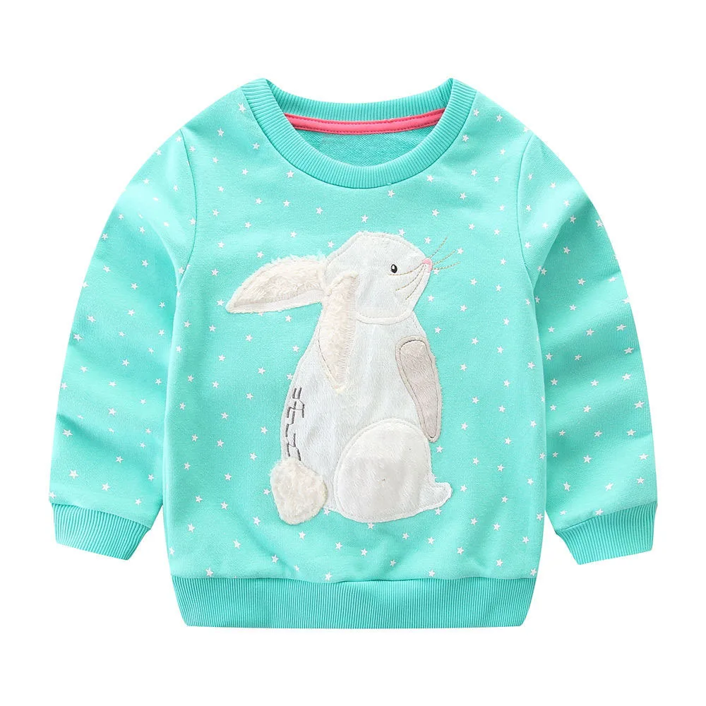 Jumping Meters Girls Sweater Bunny Warm Baby Girls shirt Kids Long Sleeve Tops 100% Cotton 2018 Brand Winter Girls Clothing
Jumping Meters Girls Sweater Bunny Warm Baby Girls shirt Kids Long Sleeve Tops 100% Cotton 2018 Brand Winter Girls Clothing