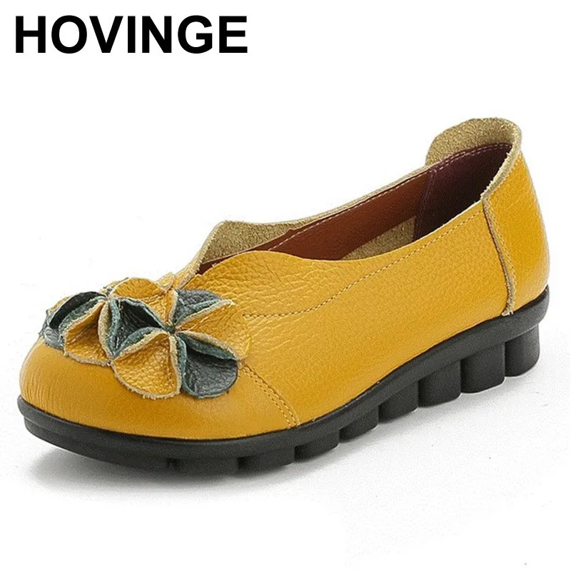 HOVINGE 2018 Spring Autumn Women Genuine Leather Soft Flats Driving Shoes Woman Casual Comfortable Slip-On Single Shoes Plus Siz
HOVINGE 2018 Spring Autumn Women Genuine Leather Soft Flats Driving Shoes Woman Casual Comfortable Slip-On Single Shoes Plus Siz