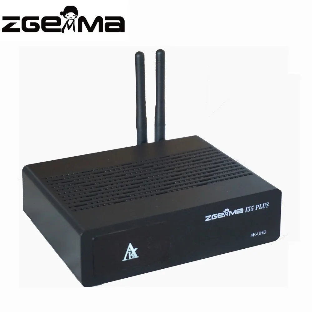 2 шт./лот 4K UHD IPTV STALKER Zgemma i55 plus Linux E2 WIFI Встроенный BOX|Спутниковое ТВ| |