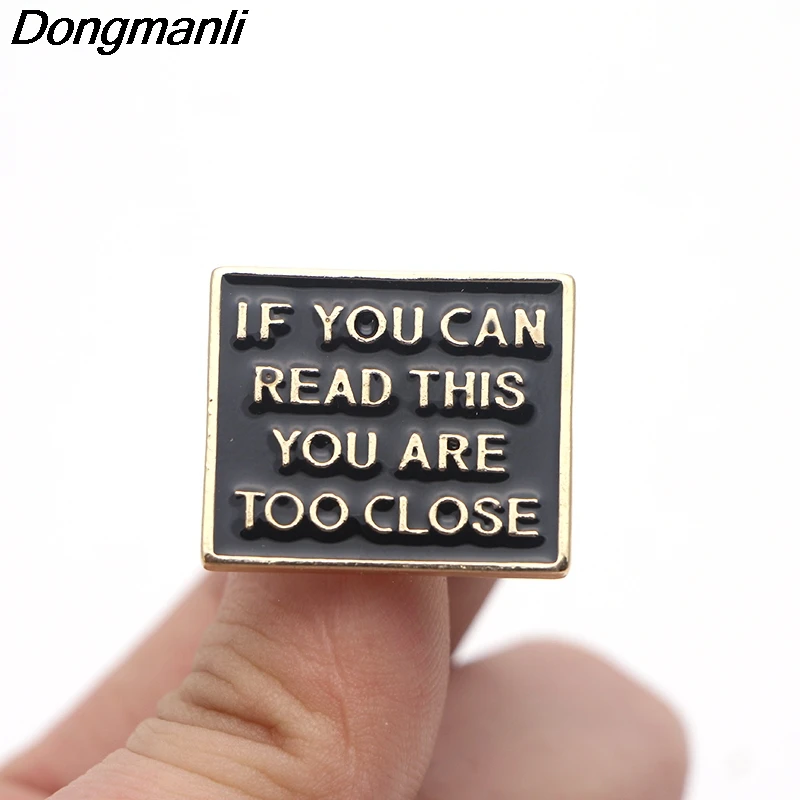 P3310 Dongmanli если вы можете прочитать эту металлическую эмалевую булавку для