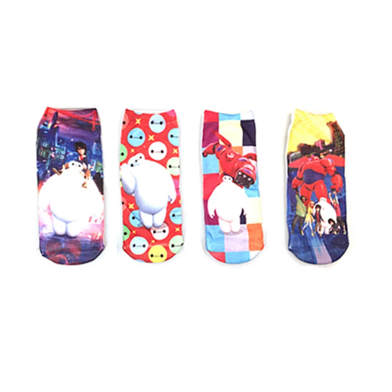 4 пары детских носков с рисунками для детей Носки хлопковые носки мальчиков