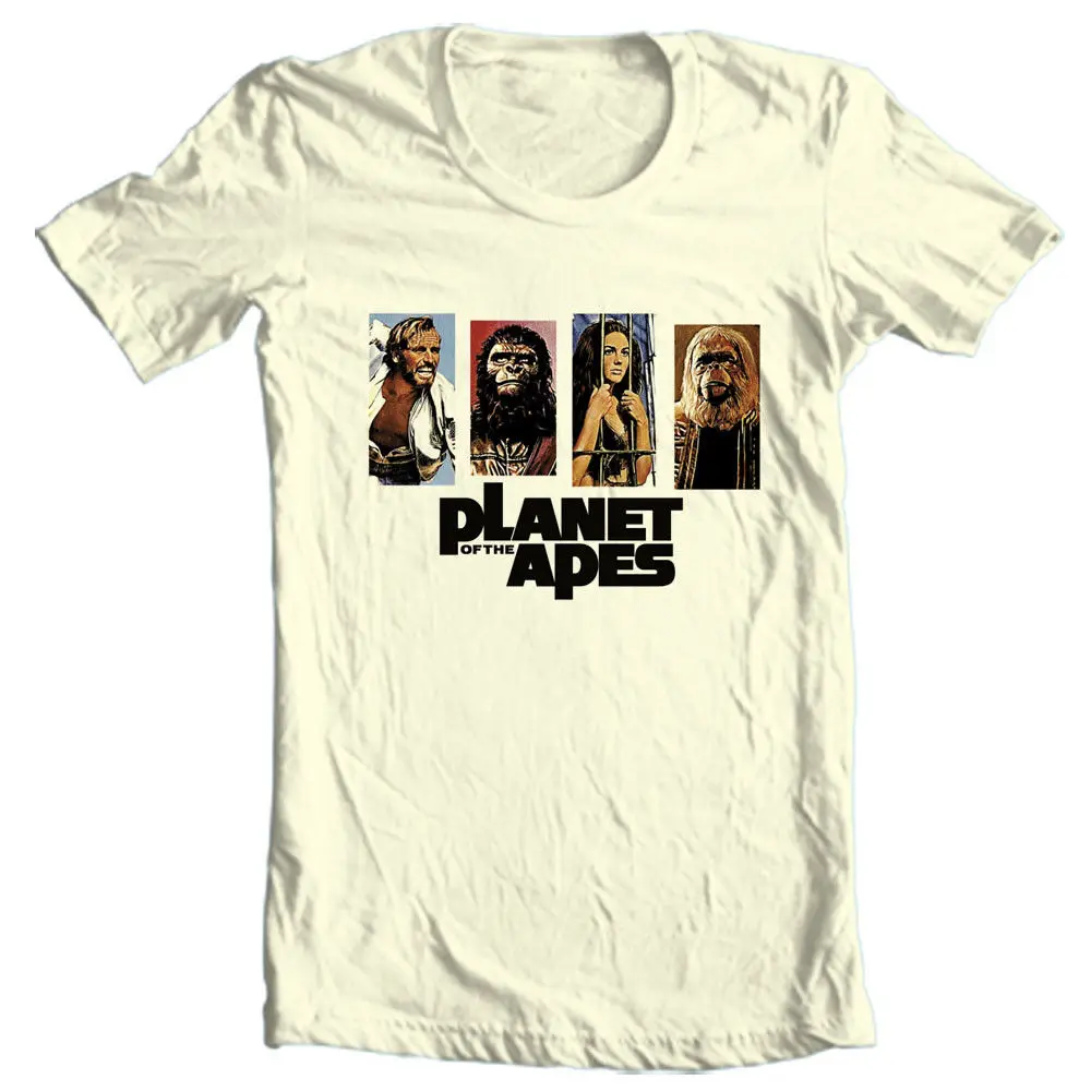 Planet of The футболка с изображением обезьяны Оригинал Винтаж 1960 S ретро фильм Sci Fi