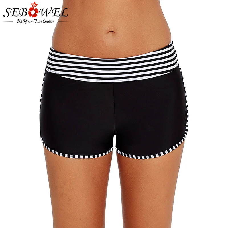 SEBOWEL 2021 Sexy Contrast Navy Blue Trim Stripe Swim Board Shorts Plus Size High Waist Bikini Bottoms Biquinis Feminino XXXL
SEBOWEL 2021 Sexy Contrast Navy Blue Trim Stripe Swim Board Shorts Plus Size High Waist Bikini Bottoms Biquinis Feminino XXXL