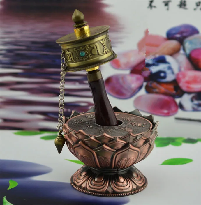 Free Shipping Tibetan Buddhism Medium Duplex Bearing Silent Om Mani Padme Hum Hand-cranking Prayer Wheel with Metal Pendant
Free Shipping Tibetan Buddhism Medium Duplex Bearing Silent Om Mani Padme Hum Hand-cranking Prayer Wheel with Metal Pendant