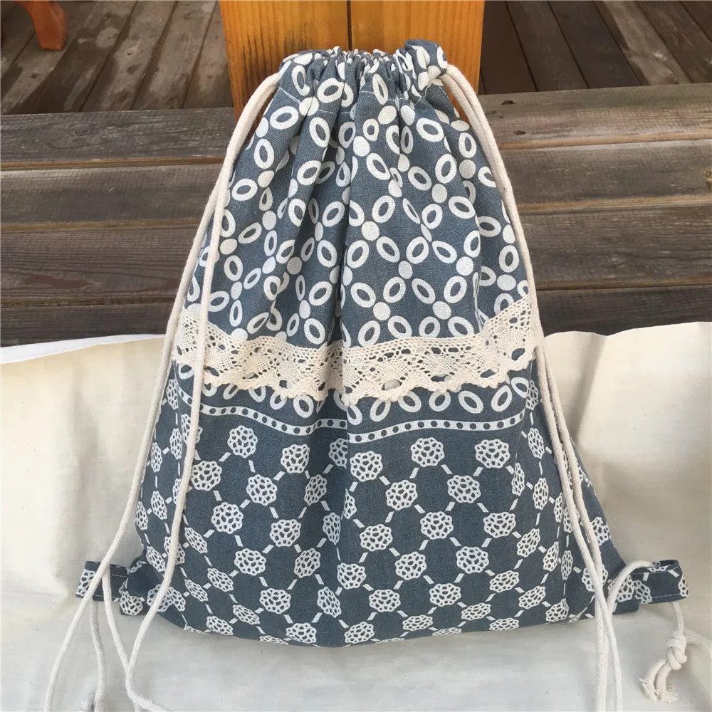 YILE Cotton linen Drawstring Backpack Student Book Shoes Bag Print Geometry Flower 8914a
YILE Cotton linen Drawstring Backpack Student Book Shoes Bag Print Geometry Flower 8914a