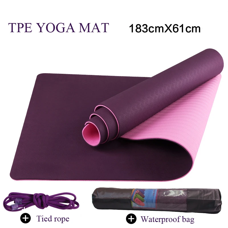 6mm TPE Yoga Mat Non Slip Double Layers With Adjustable Strap Healthy Lose Weight For Yoga include the carry bag
6mm TPE Yoga Mat Non Slip Double Layers With Adjustable Strap Healthy Lose Weight For Yoga include the carry bag
