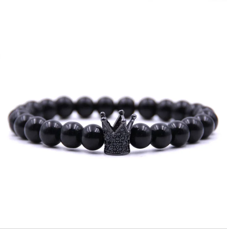 Zircon Crown Bracelet 8mm Black Volcanic Stone Beads Men and Women Bracelets for Women Men Jewelry
Zircon Crown Bracelet 8mm Black Volcanic Stone Beads Men and Women Bracelets for Women Men Jewelry