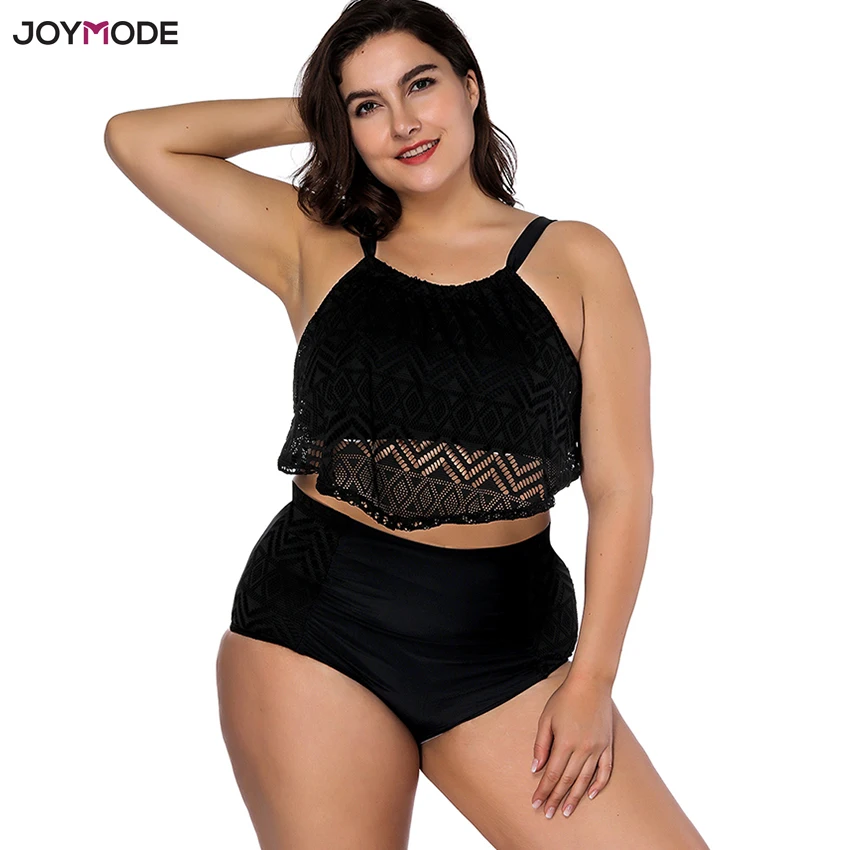 JOYMODE Super Big Size Women Fat Bikini Black Mesh High Waist Swimwear Underwire Push Up Swimsuit Plus Size Red Bathsuit 2 Piece
JOYMODE Super Big Size Women Fat Bikini Black Mesh High Waist Swimwear Underwire Push Up Swimsuit Plus Size Red Bathsuit 2 Piece