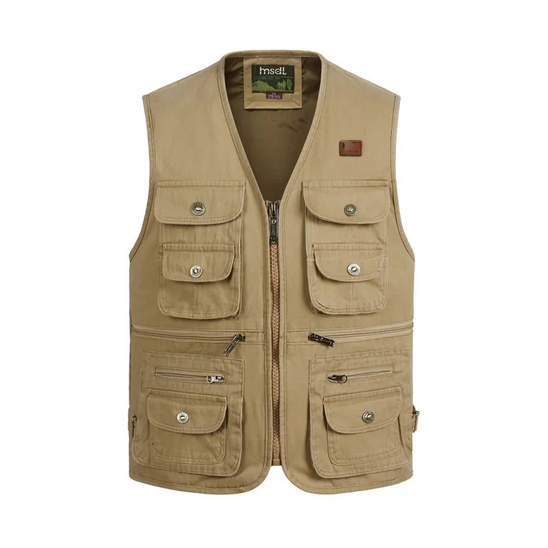Spring Autumn Vest Men Casual V Neck Sleeveless Jacket Men Tactical Vest With Many Pockets Fishing Vest For Men Cotton Waistcoat
Spring Autumn Vest Men Casual V Neck Sleeveless Jacket Men Tactical Vest With Many Pockets Fishing Vest For Men Cotton Waistcoat