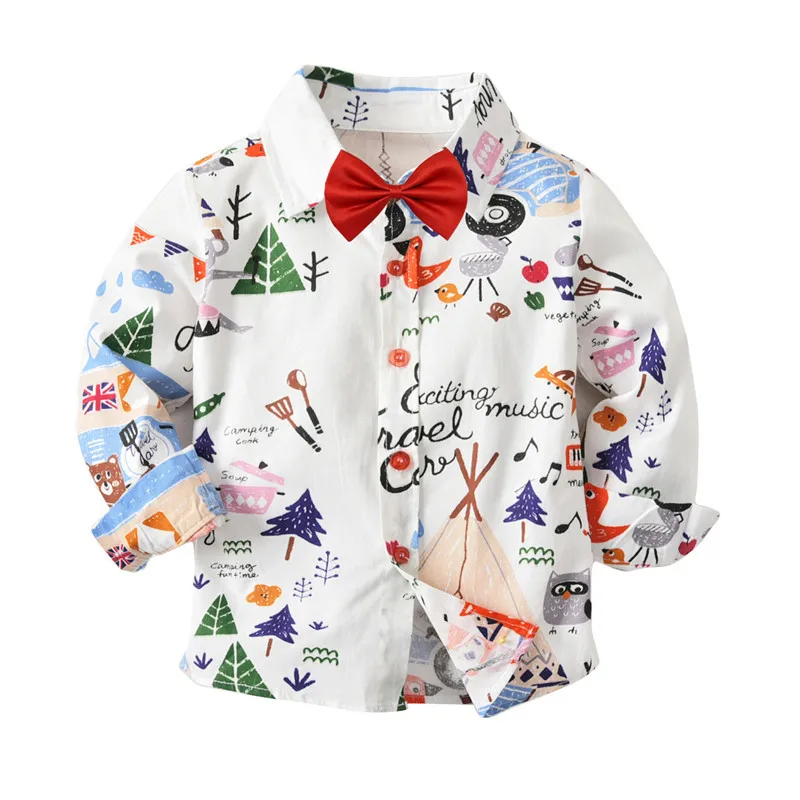 Sweet Boys Kids Cute Cartoons Striped Bow Christmas Shirt Autumn Spring Western Prince Fashion Tops
Sweet Boys Kids Cute Cartoons Striped Bow Christmas Shirt Autumn Spring Western Prince Fashion Tops