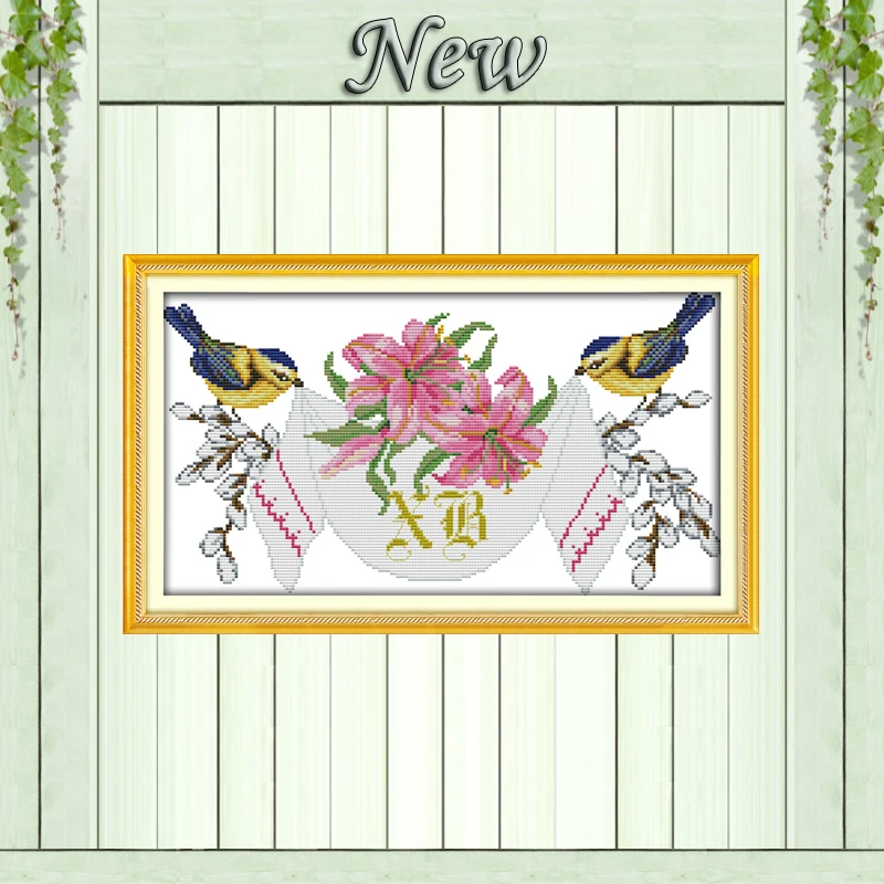 Wedding anniversary bird flowers painting Counted Print on canvas DMC 11CT 14CT cross-stitching kits Needlework Sets embroidery
Wedding anniversary bird flowers painting Counted Print on canvas DMC 11CT 14CT cross-stitching kits Needlework Sets embroidery