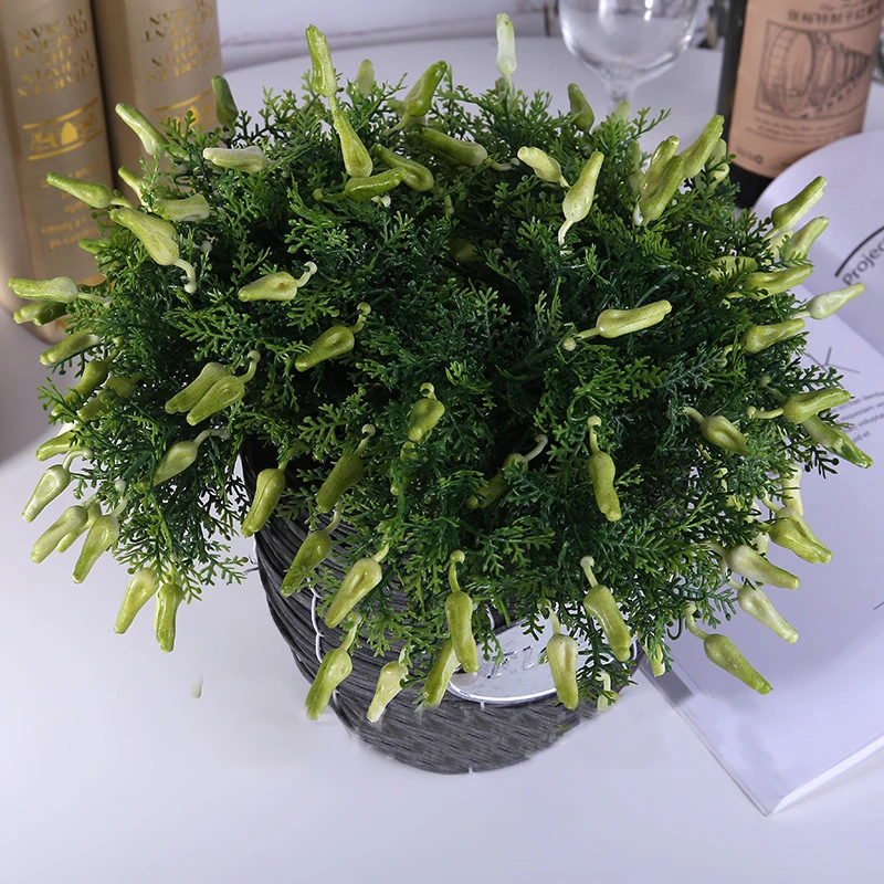 5pcs Green Artificial Outdoor Plants Branch Fake Leaves Peppers Grass Bonsai Home Wedding Garden Spring Decorations Floral
5pcs Green Artificial Outdoor Plants Branch Fake Leaves Peppers Grass Bonsai Home Wedding Garden Spring Decorations Floral