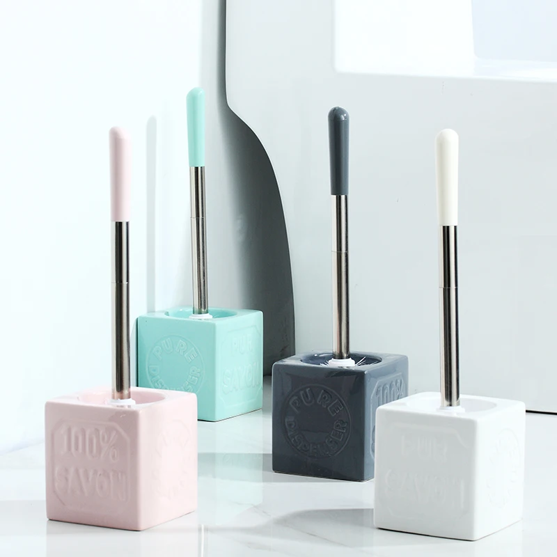 Multicolor Northern Europe Ceramic Base Square Toilet Brush long-handled Cleaning Suit Cleaning Brush Bathroom Accessories Set
Multicolor Northern Europe Ceramic Base Square Toilet Brush long-handled Cleaning Suit Cleaning Brush Bathroom Accessories Set