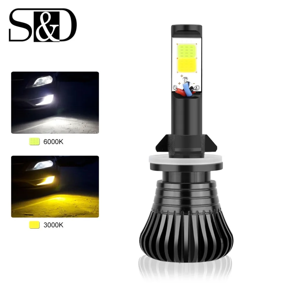 Fog light H27 LED 880 881 Dual Color Fog Light DRL Daytime Running Lights Drving Bulb Car Lights 3000k 6000k 12V Auto Lamp
Fog light H27 LED 880 881 Dual Color Fog Light DRL Daytime Running Lights Drving Bulb Car Lights 3000k 6000k 12V Auto Lamp
