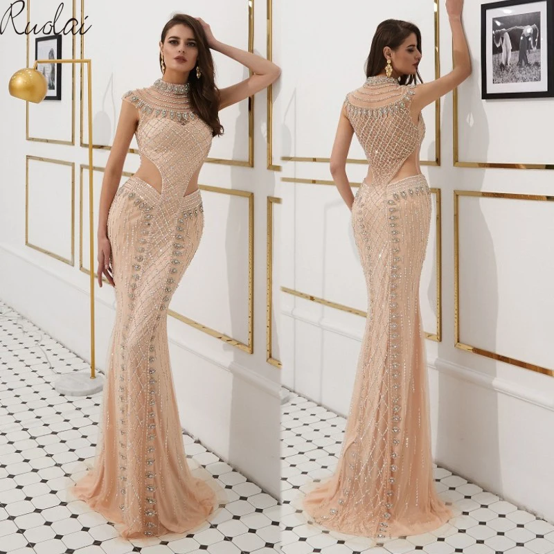 Mermaid Gown Luxury Evening Dresses Long 2019 Crystal Beads Evening Gowns For Women Evening Dress vestidos de fiesta de noche
Mermaid Gown Luxury Evening Dresses Long 2019 Crystal Beads Evening Gowns For Women Evening Dress vestidos de fiesta de noche