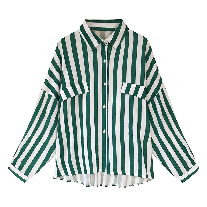 spring striped Women's Clothing turn-down collar moda feminina Blouses preppy style Ladies tops plus size long sleeve shirts new
spring striped Women's Clothing turn-down collar moda feminina Blouses preppy style Ladies tops plus size long sleeve shirts new