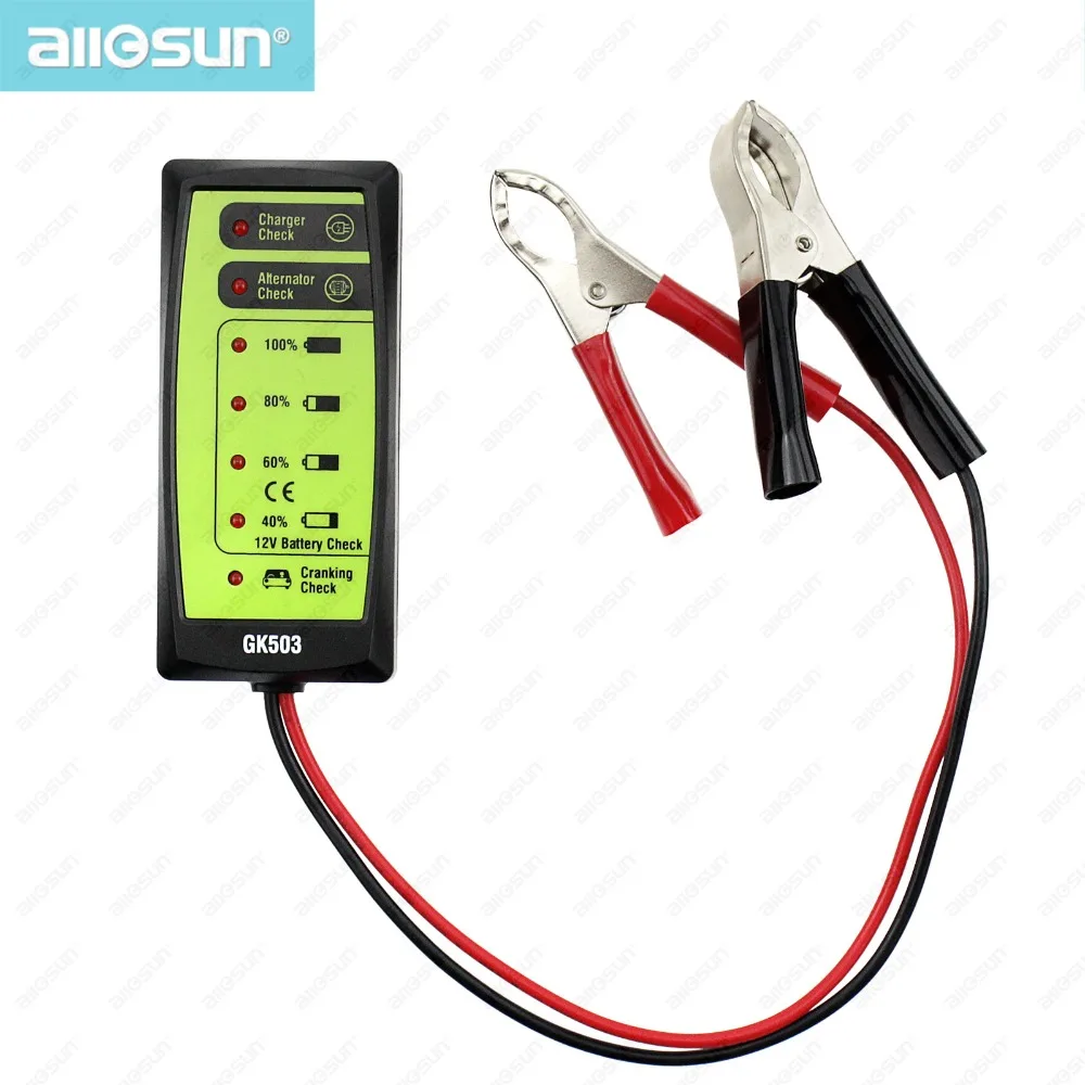 Тестер автомобильного аккумулятора all sun GK503 Mini 12 В генератор переменного тока