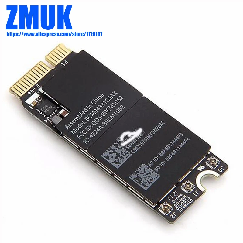 BCM94331CSAX Беспроводная-N Bluetooth BT 4,0 Беспроводная карта адаптера для Macbook Pro A1398 серии
BCM94331CSAX Беспроводная-N Bluetooth BT 4,0 Беспроводная карта адаптера для Macbook Pro A1398 серии