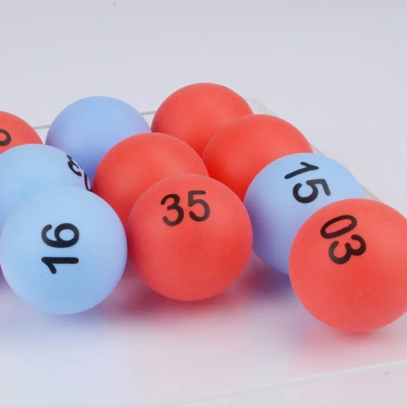 51 pcs digital number Color lottery Tennis game ball