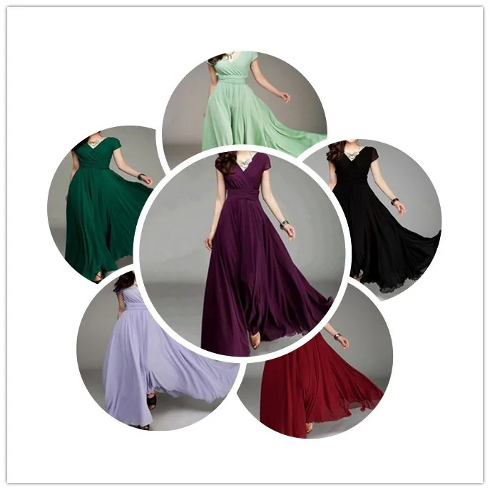 Wholesales 20pcs New Arrival Maxi Women Dress Summer Sexy High Waist V Neck Chiffon Dress Party Long Elegant Dresses Vestido
Wholesales 20pcs New Arrival Maxi Women Dress Summer Sexy High Waist V Neck Chiffon Dress Party Long Elegant Dresses Vestido