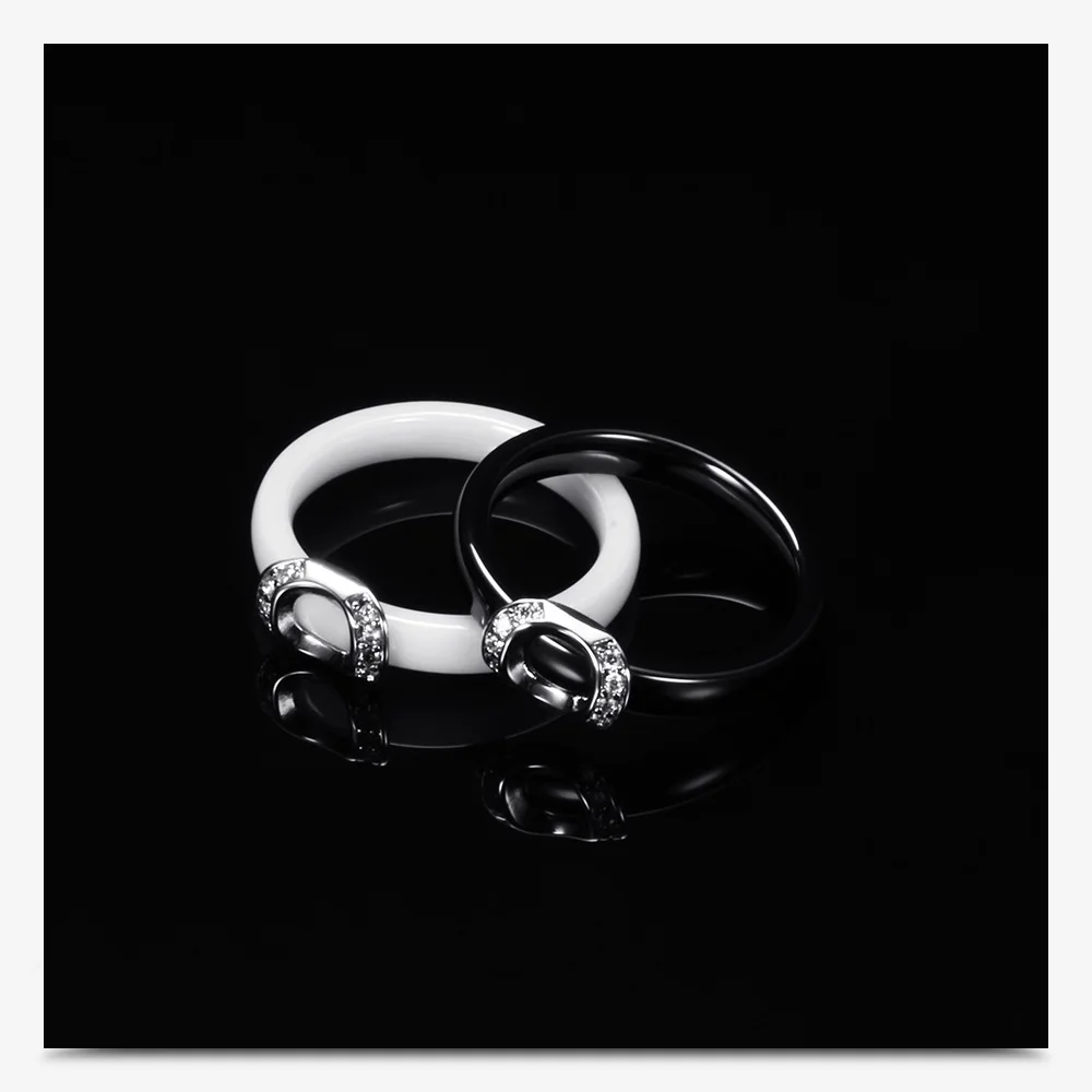 NHGBFT Fashion Black White Ceramic Ring For Women and mens Cubic Zirconia Stone Weeding Engagement Ring Dropshipping
NHGBFT Fashion Black White Ceramic Ring For Women and mens Cubic Zirconia Stone Weeding Engagement Ring Dropshipping