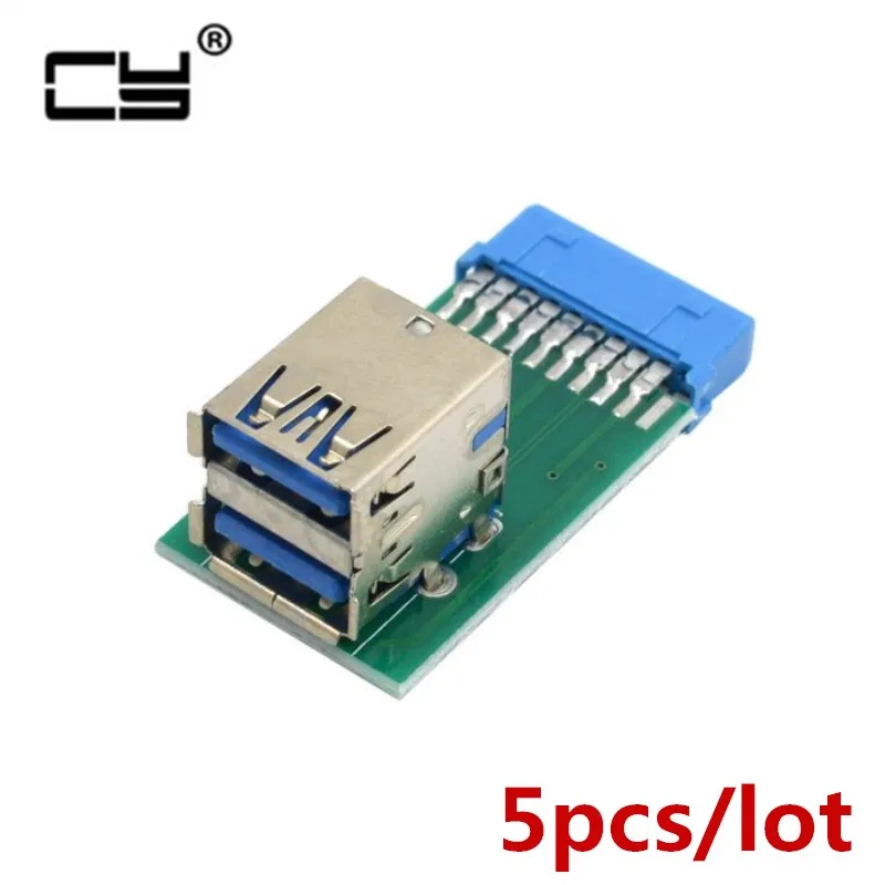 Vertical Dual USB 3.0 A Type Female to Motherboard 20 Pin Box Header Slot Adapter PCBA
Vertical Dual USB 3.0 A Type Female to Motherboard 20 Pin Box Header Slot Adapter PCBA
