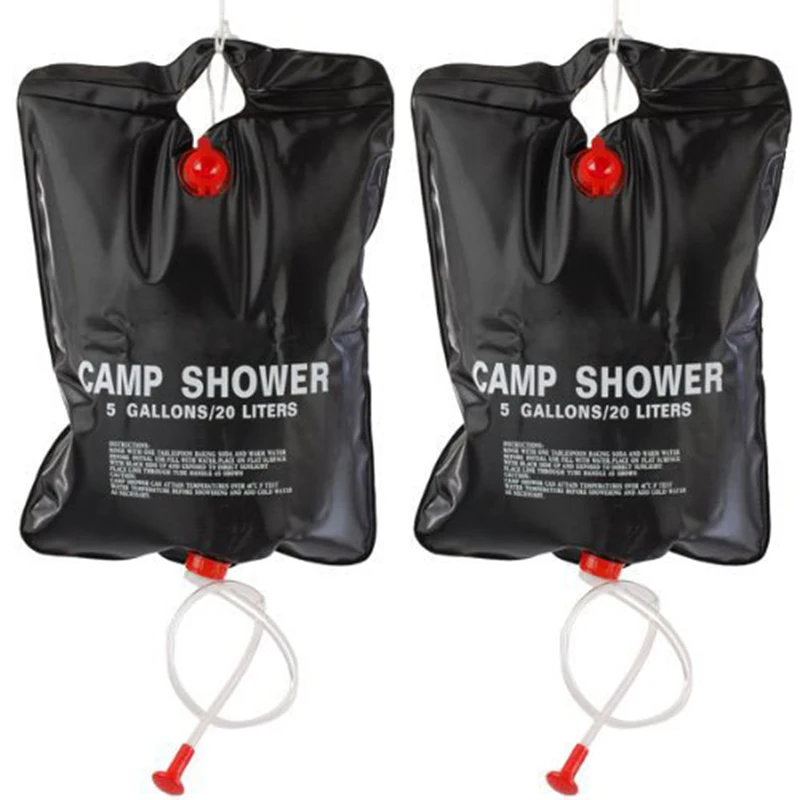 LGFM-2 x 20L Camping Shower bag- Portable Solar Heated 5 Gallon/20 Litre Travel Shower bag - Black
LGFM-2 x 20L Camping Shower bag- Portable Solar Heated 5 Gallon/20 Litre Travel Shower bag - Black