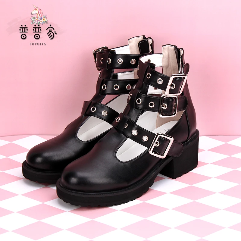 Princess sweet lolita shoes Originally Customized Size and Daily Round Head College Style punk wind Student Shoes pu987
Princess sweet lolita shoes Originally Customized Size and Daily Round Head College Style punk wind Student Shoes pu987