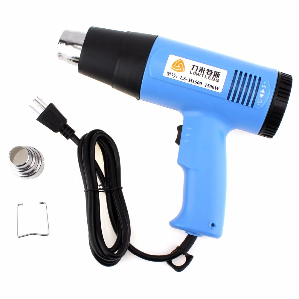 AC110V US Plug Adjustable Air Volume 1500W Electric Heat Gun Handheld Hotair Gun for Wallpaper Paint Stripping / Shrink Wrapping
AC110V US Plug Adjustable Air Volume 1500W Electric Heat Gun Handheld Hotair Gun for Wallpaper Paint Stripping / Shrink Wrapping