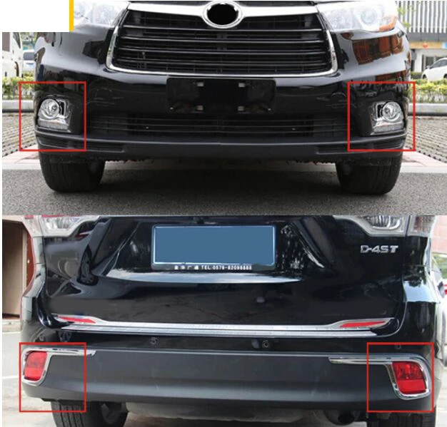 ACCESSORIES FIT FOR 2014 2015 Toyota HIGHLANDER KLUGER CHROME FRONT REAR FOG LIGHT COVER TRIM MOLDING LAMP GARNISH
ACCESSORIES FIT FOR 2014 2015 Toyota HIGHLANDER KLUGER CHROME FRONT REAR FOG LIGHT COVER TRIM MOLDING LAMP GARNISH