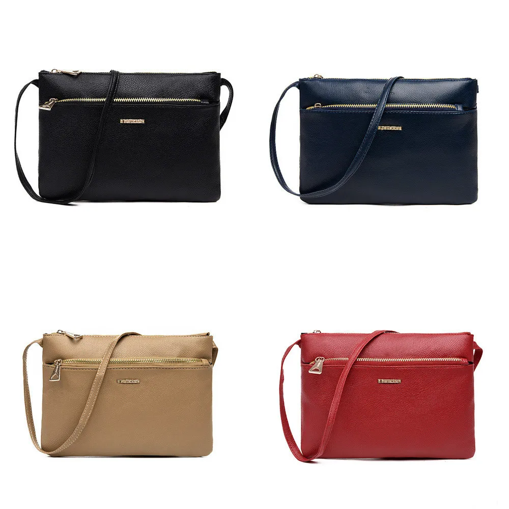 Женские сумки Классическая кожаная сумка на молнии через плечо bolsos mujer torebka damsk